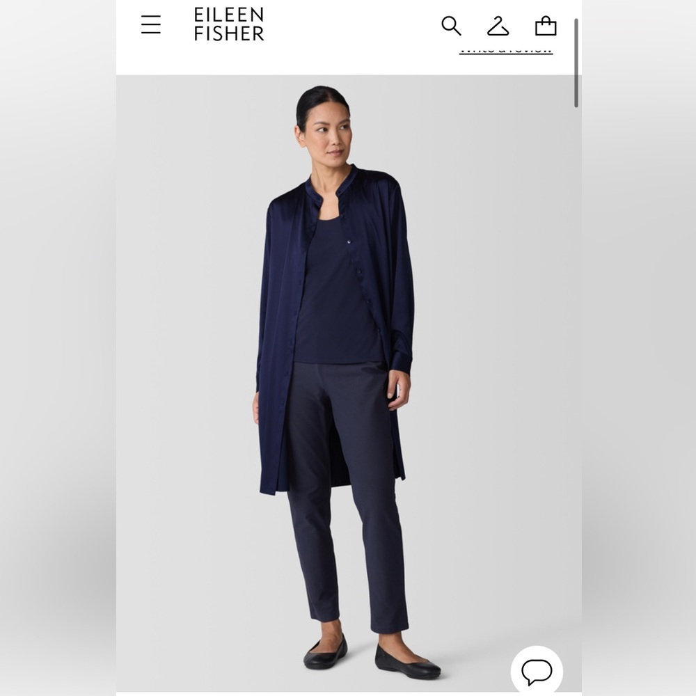 Eileen Fisher Washable Stretch Crepe Pant